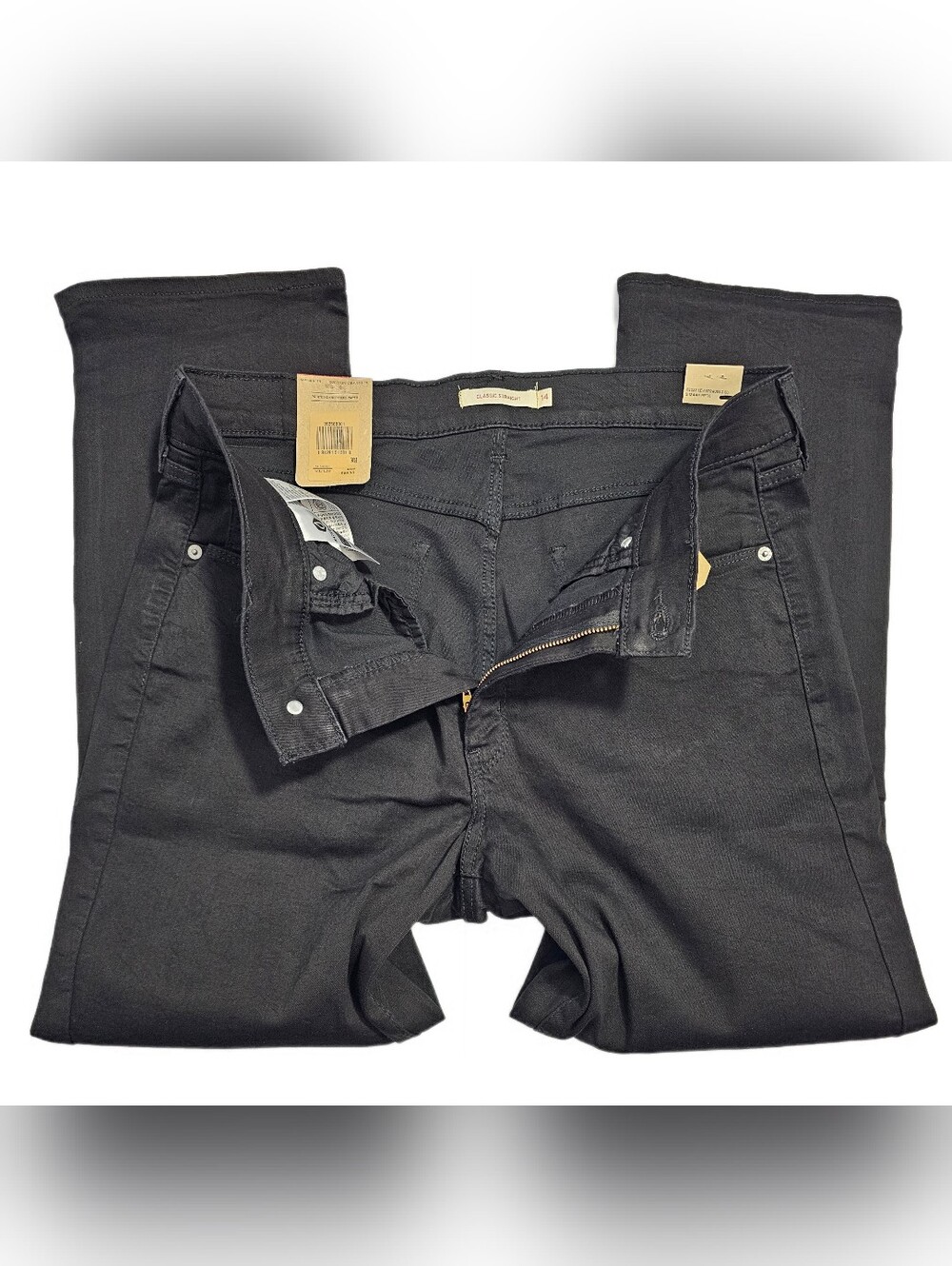 NWT Levis Classic Straight Hypersoft Mid-Rise Womens Jeans Size 14 - Picture 9 of 15